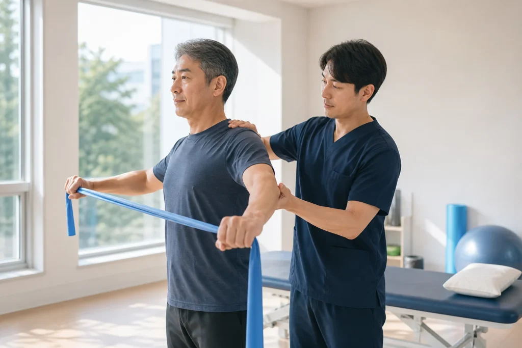 운동치료 관련 운동과 상담 장면
