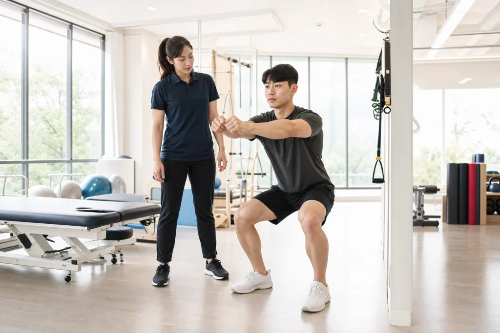 발목 재활 운동 관련 평가와 이용 과정